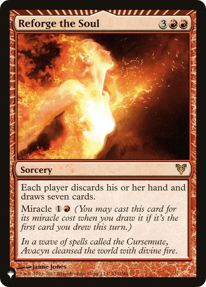 Reforge the Soul, The List Reprints 151/244