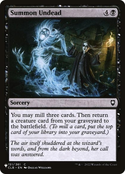 Summon Undead, The List Reprints 151/361