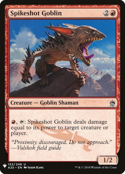 Spikeshot Goblin, The List Reprints 152