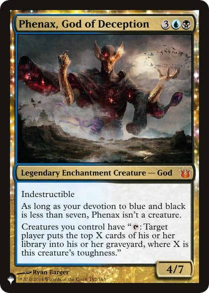 Phenax, God of Deception, The List Reprints 152/165