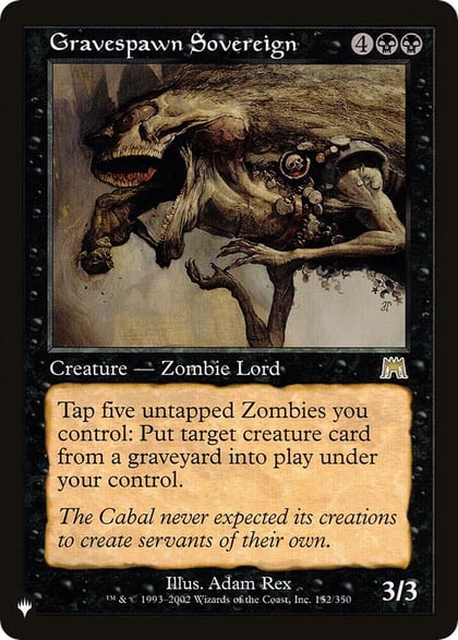 Gravespawn Sovereign, The List Reprints 152/350