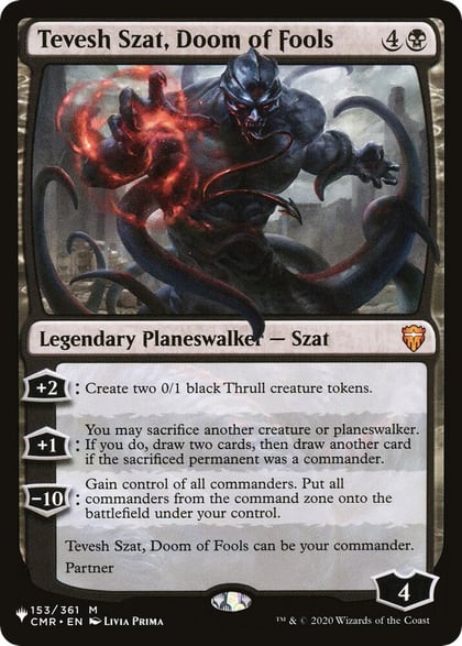 Tevesh Szat, Doom of Fools, The List Reprints 153/361