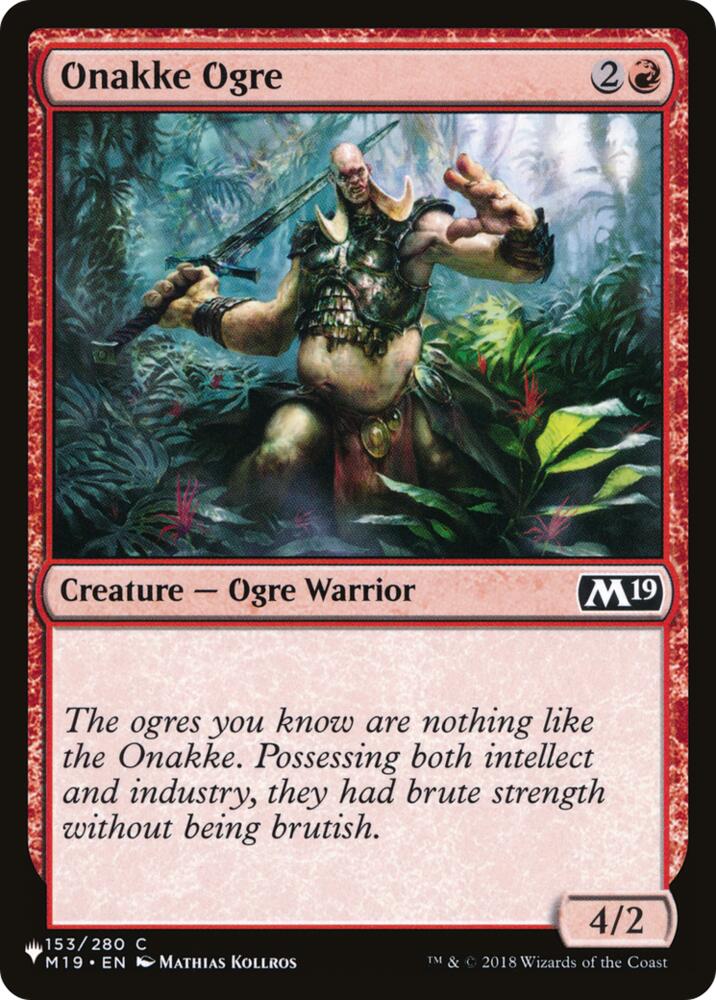 Onakke Ogre, The List Reprints 153