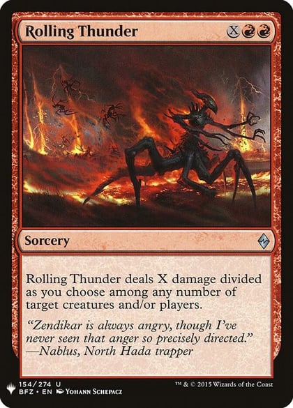 Rolling Thunder, The List Reprints 154