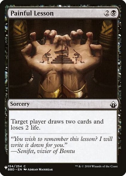 Painful Lesson (BBD), The List Reprints 154/254