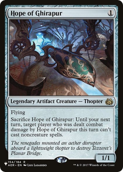 Hope of Ghirapur, The List Reprints 154/184
