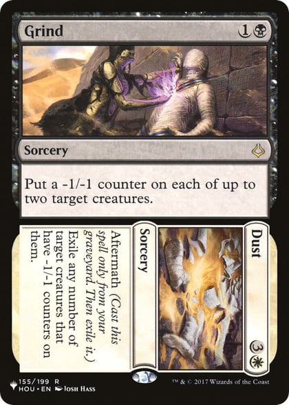 Grind // Dust, The List Reprints 155/199