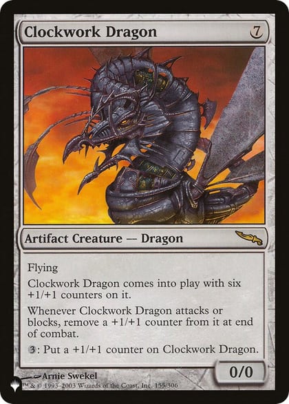 Clockwork Dragon, The List Reprints 155/306