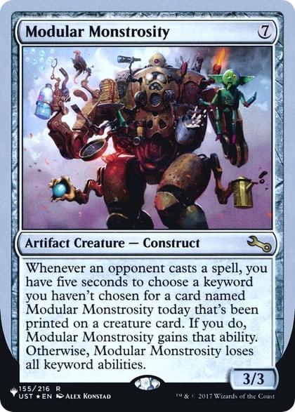 Modular Monstrosity, The List Reprints 155/216