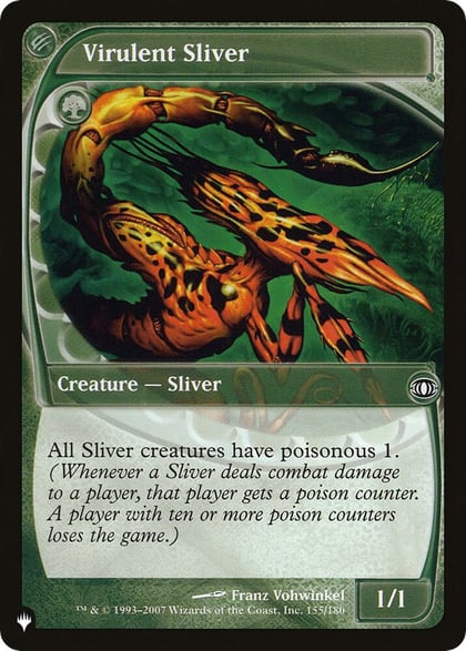 Virulent Sliver, The List Reprints 155/180