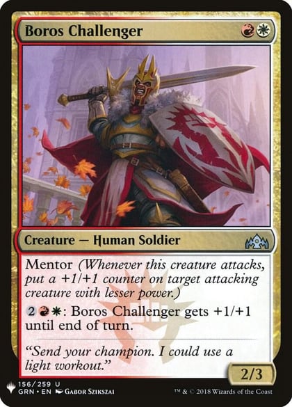 Boros Challenger, The List Reprints 156