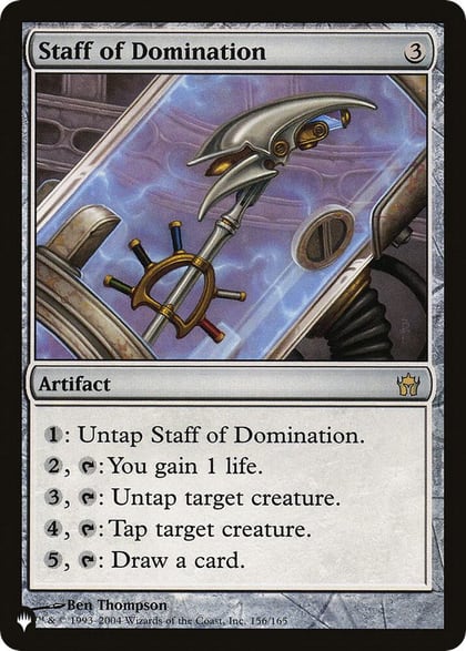 Staff of Domination, The List Reprints 156/165