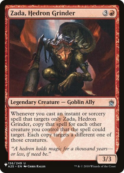 Zada, Hedron Grinder, The List Reprints 156/249