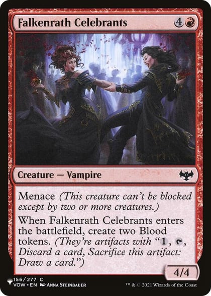 Falkenrath Celebrants, The List Reprints 156/277