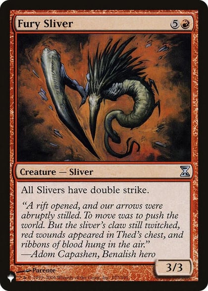 Fury Sliver, The List Reprints 157/301