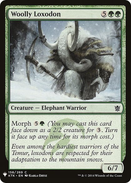 Woolly Loxodon, The List Reprints 158