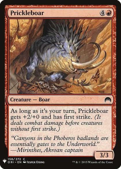Prickleboar, The List Reprints 158