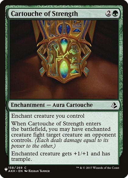 Cartouche of Strength, The List Reprints 158/269