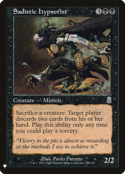 Sadistic Hypnotist, The List Reprints 159