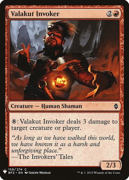 Valakut Invoker, The List Reprints 159