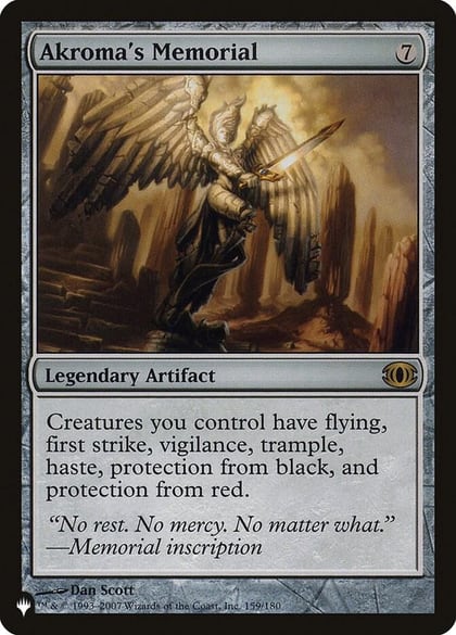 Akroma's Memorial, The List Reprints 159/180