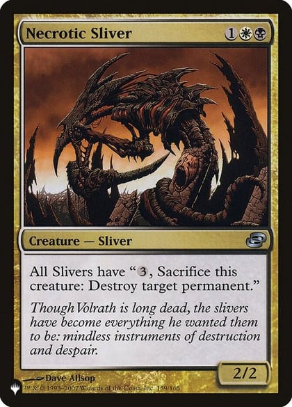 Necrotic Sliver, The List Reprints 159/165