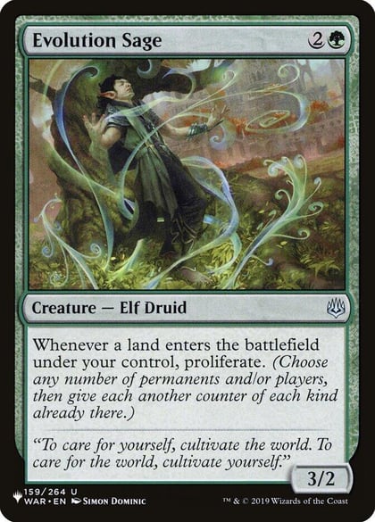 Evolution Sage, The List Reprints 159/264