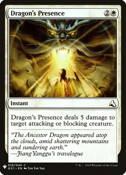 Dragon's Presence, The List Reprints 16