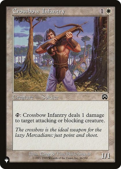 Crossbow Infantry, The List Reprints 16/350