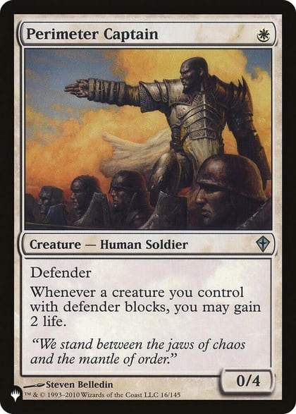 Perimeter Captain, The List Reprints 16/145