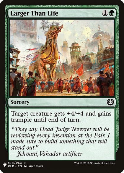 Larger Than Life, The List Reprints 160