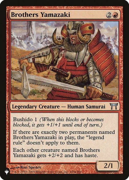 Brothers Yamazaki, The List Reprints 160/306