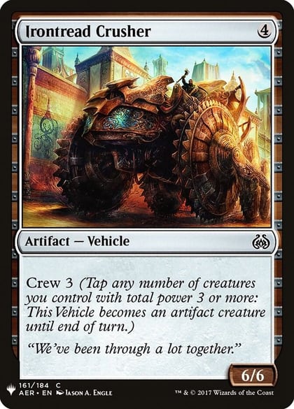 Irontread Crusher, The List Reprints 161