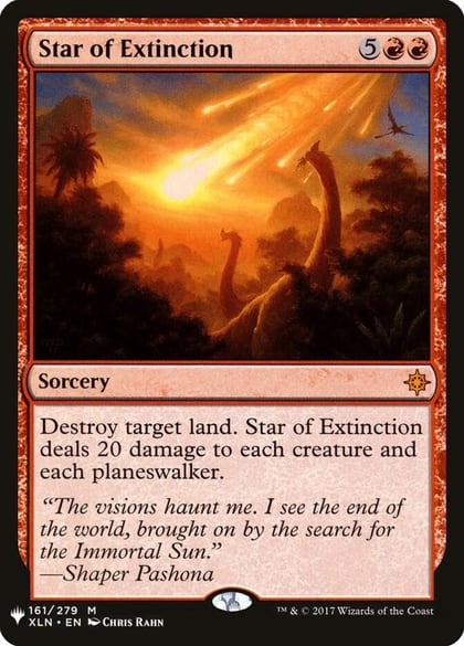 Star of Extinction, The List Reprints 161