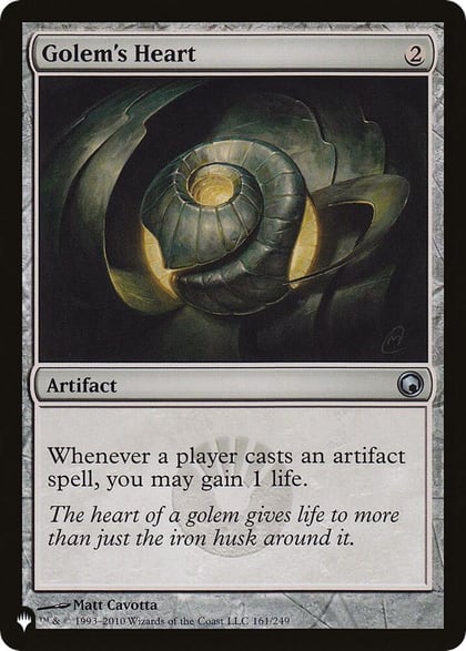 Golem's Heart, The List Reprints 161/249