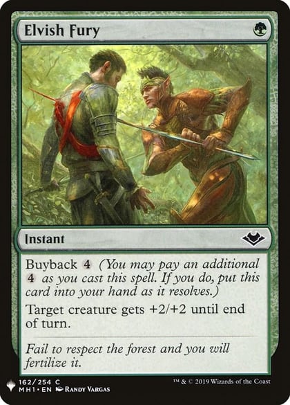 Elvish Fury, The List Reprints 162