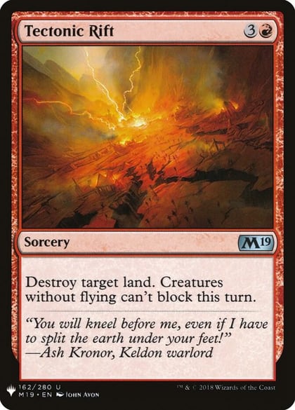 Tectonic Rift, The List Reprints 162