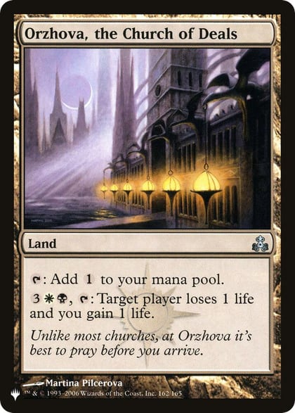 Orzhova, the Church of Deals, The List Reprints 162/165