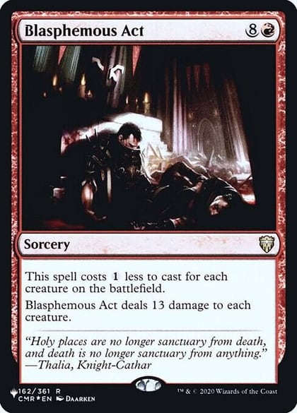 Blasphemous Act (CMR), The List Reprints 162