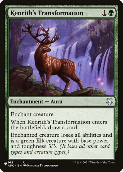 Kenrith's Transformation, The List Reprints 162/062