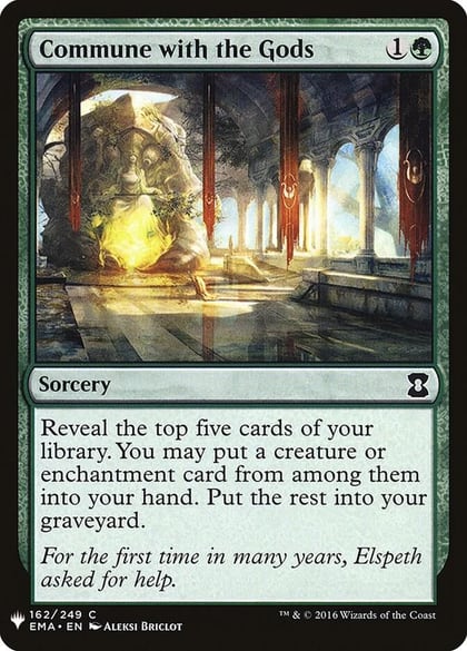 Commune with the Gods, The List Reprints 162