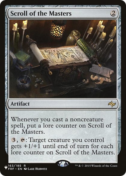 Scroll of the Masters, The List Reprints 163/185
