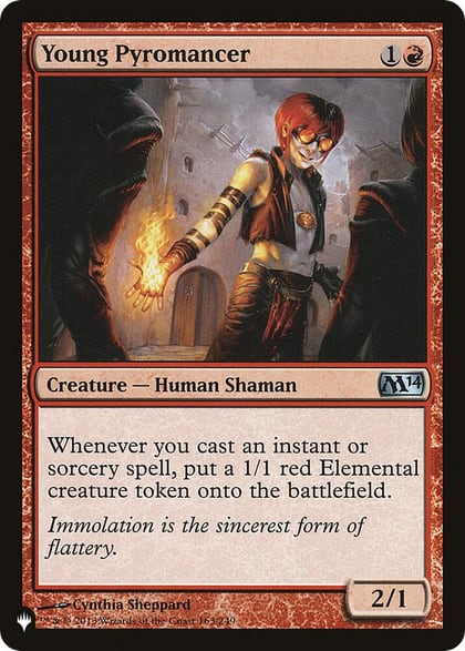 Young Pyromancer (M14), The List Reprints 163/249