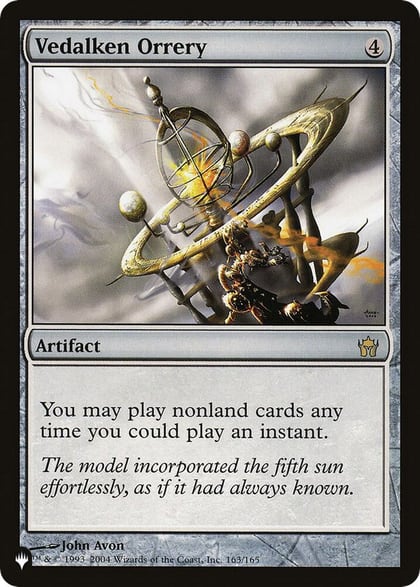 Vedalken Orrery, The List Reprints 163/165