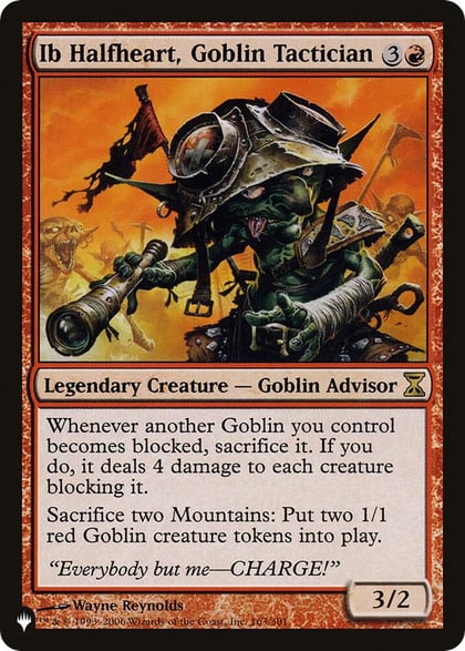 Ib Halfheart, Goblin Tactician, The List Reprints 163/301