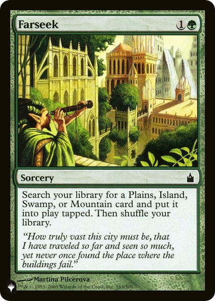 Farseek (RAV), The List Reprints 163
