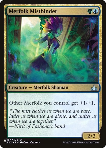Merfolk Mistbinder, The List Reprints 164/196