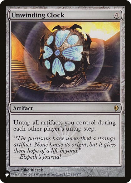 Unwinding Clock, The List Reprints 164/175