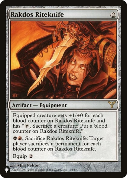 Rakdos Riteknife, The List Reprints 164/180