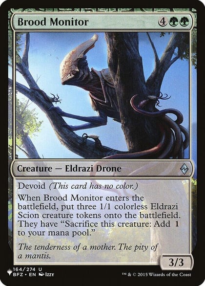 Brood Monitor, The List Reprints 164/274